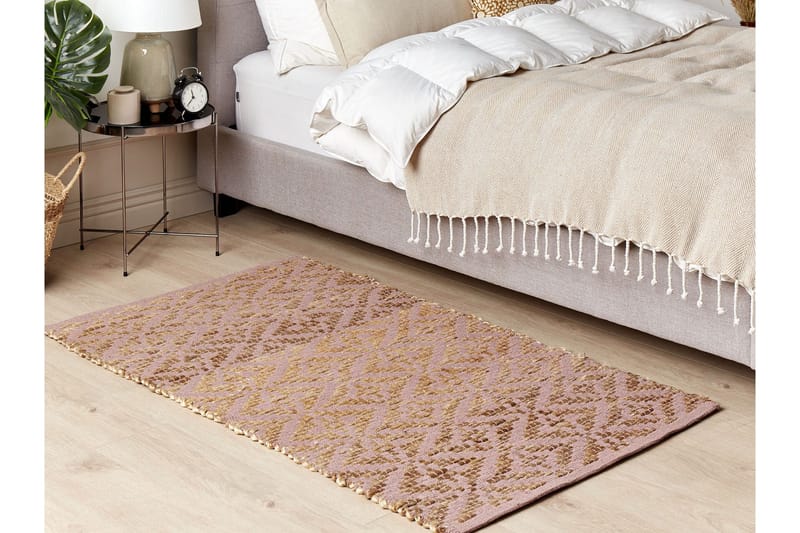Gerze Bomullsmatta 80x150 cm - Rosa - Textil & mattor - Matta - Modern matta - Bomullsmatta