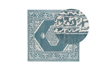 Gevas Ullmatta 200x200 cm Kvadratisk - Blå - Textil & mattor - Matta - Modern matta - Ullmatta