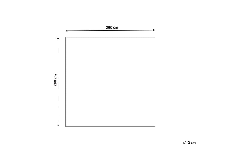 Gevas Ullmatta 200x200 cm Kvadratisk - Blå - Textil & mattor - Matta - Modern matta - Ullmatta