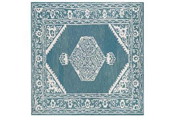 Gevas Ullmatta 200x200 cm Kvadratisk - Blå - Textil & mattor - Matta - Modern matta - Ullmatta