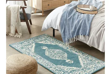 Gevas Ullmatta 80x150 cm - Blå - Textil & mattor - Matta - Modern matta - Ullmatta