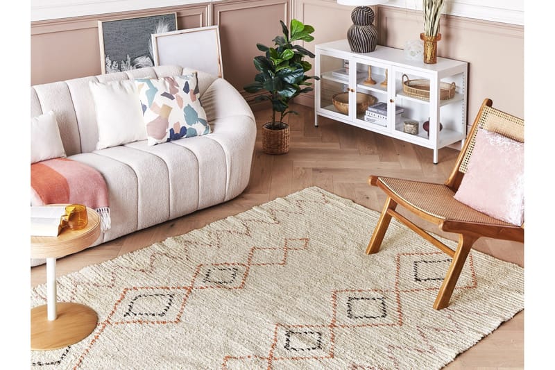 Guwahati Bomullsmatta 160x230 cm - Beige - Textil & mattor - Matta - Modern matta - Bomullsmatta