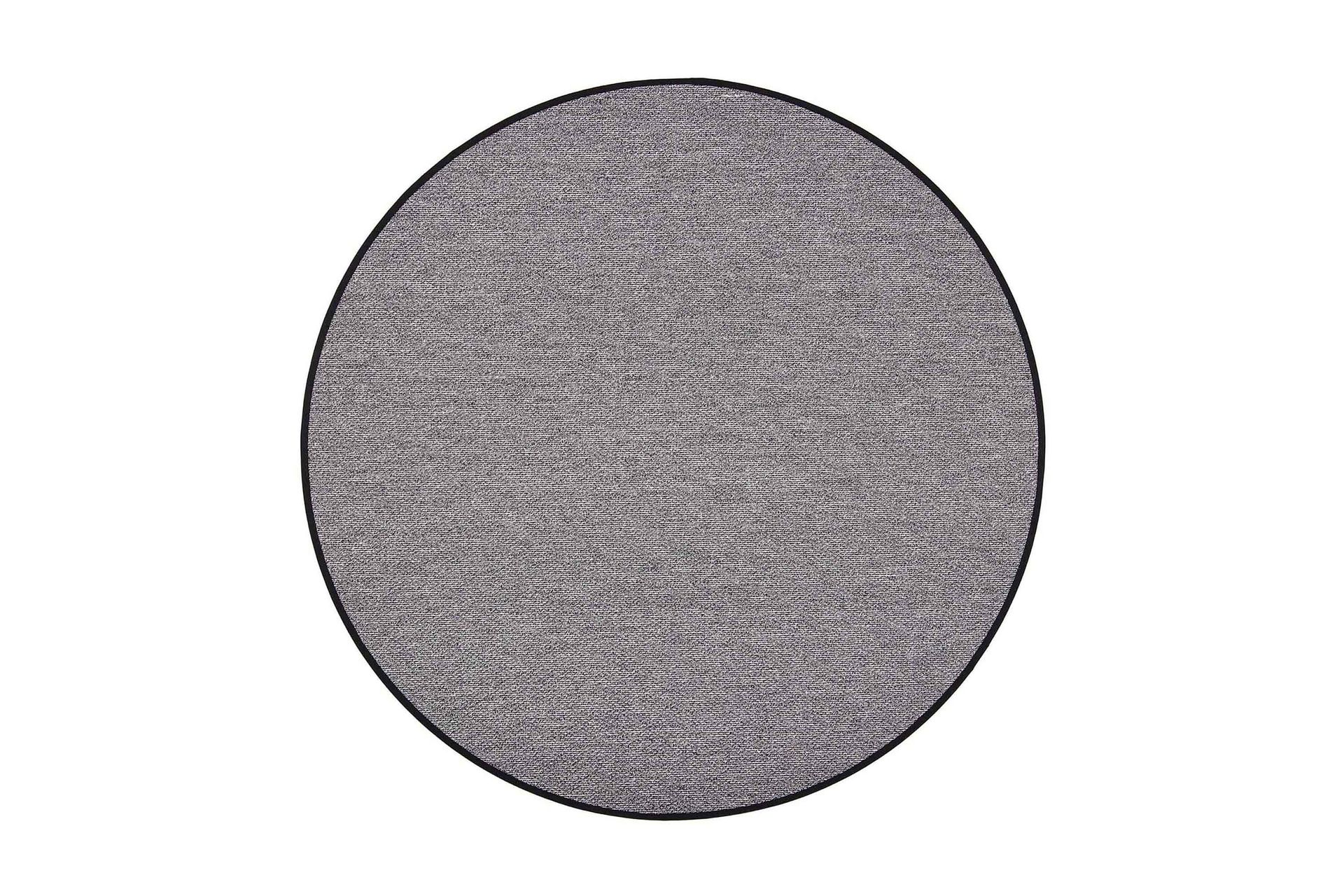 Aho Matta Rund 133 cm Svart - Vm Carpet