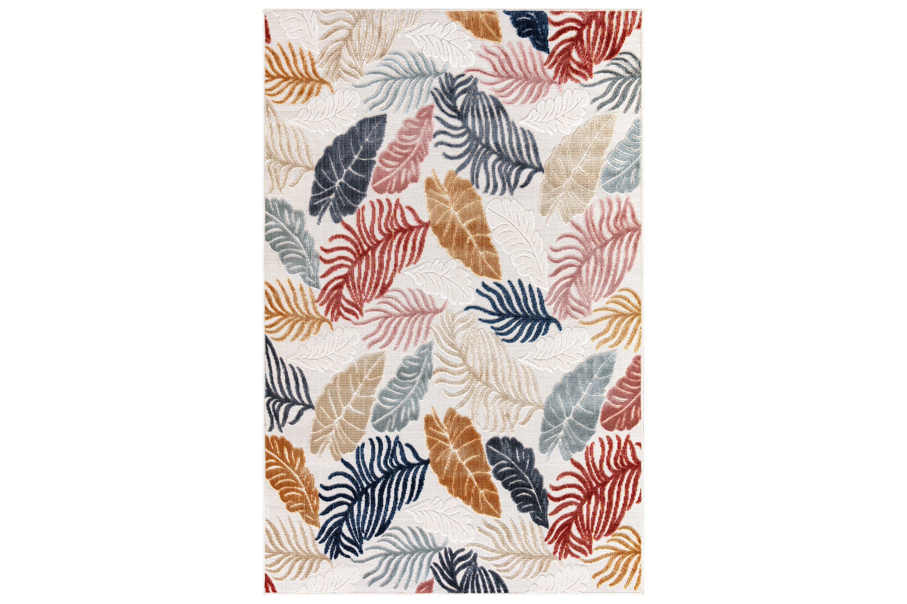 gångmatta feather 78x300 rektangulär - flerfärgad