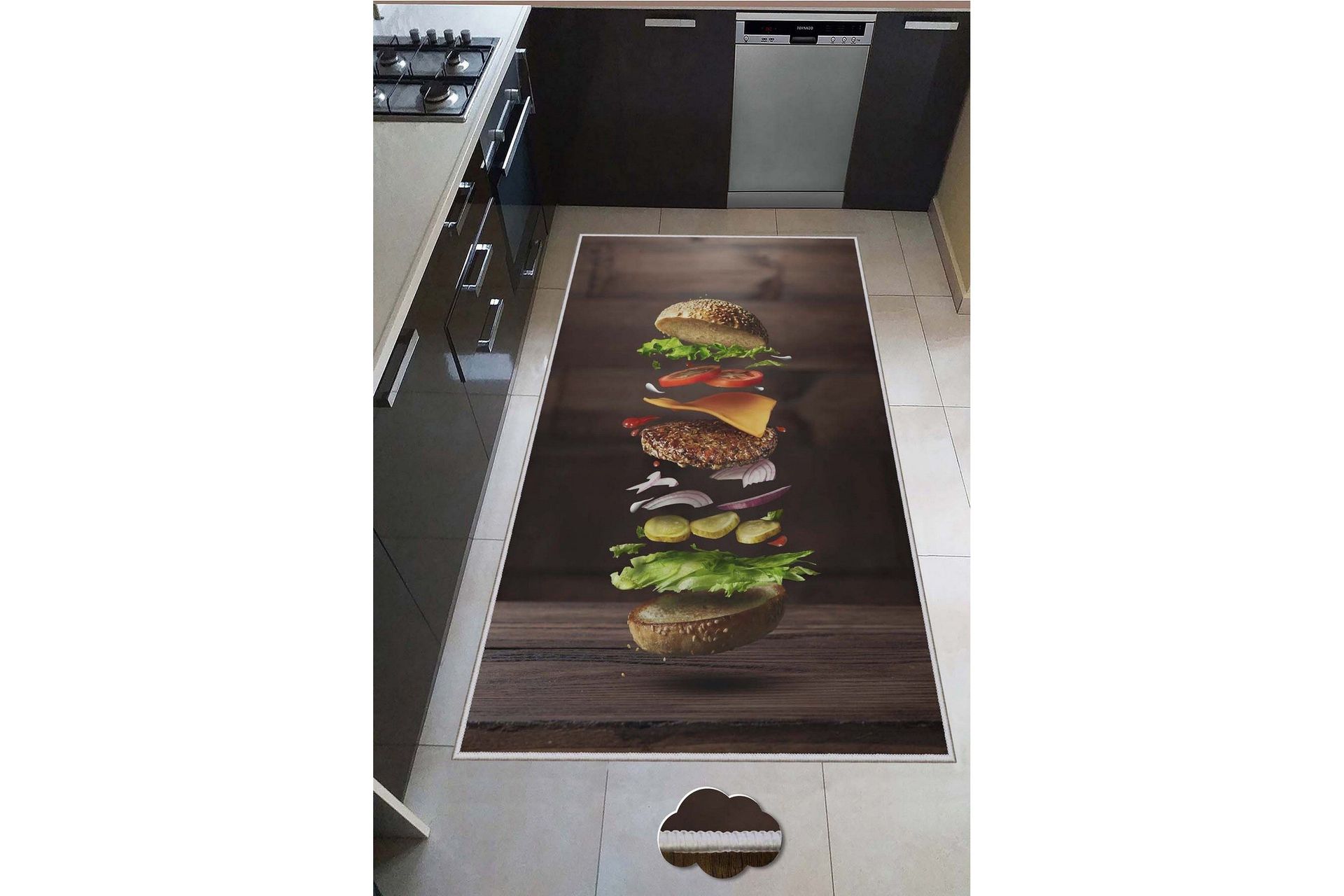 Nobuyoshi G&aring;ngmatta 80x150 cm Rektangul&auml;r - Flerf&auml;rgad