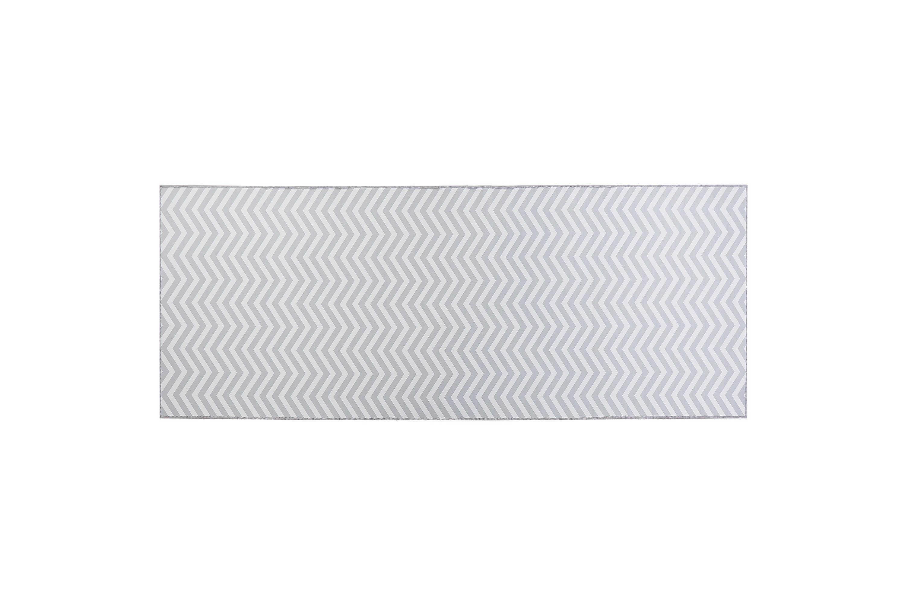 gångmatta saikheda 80x200 cm - svart/vit