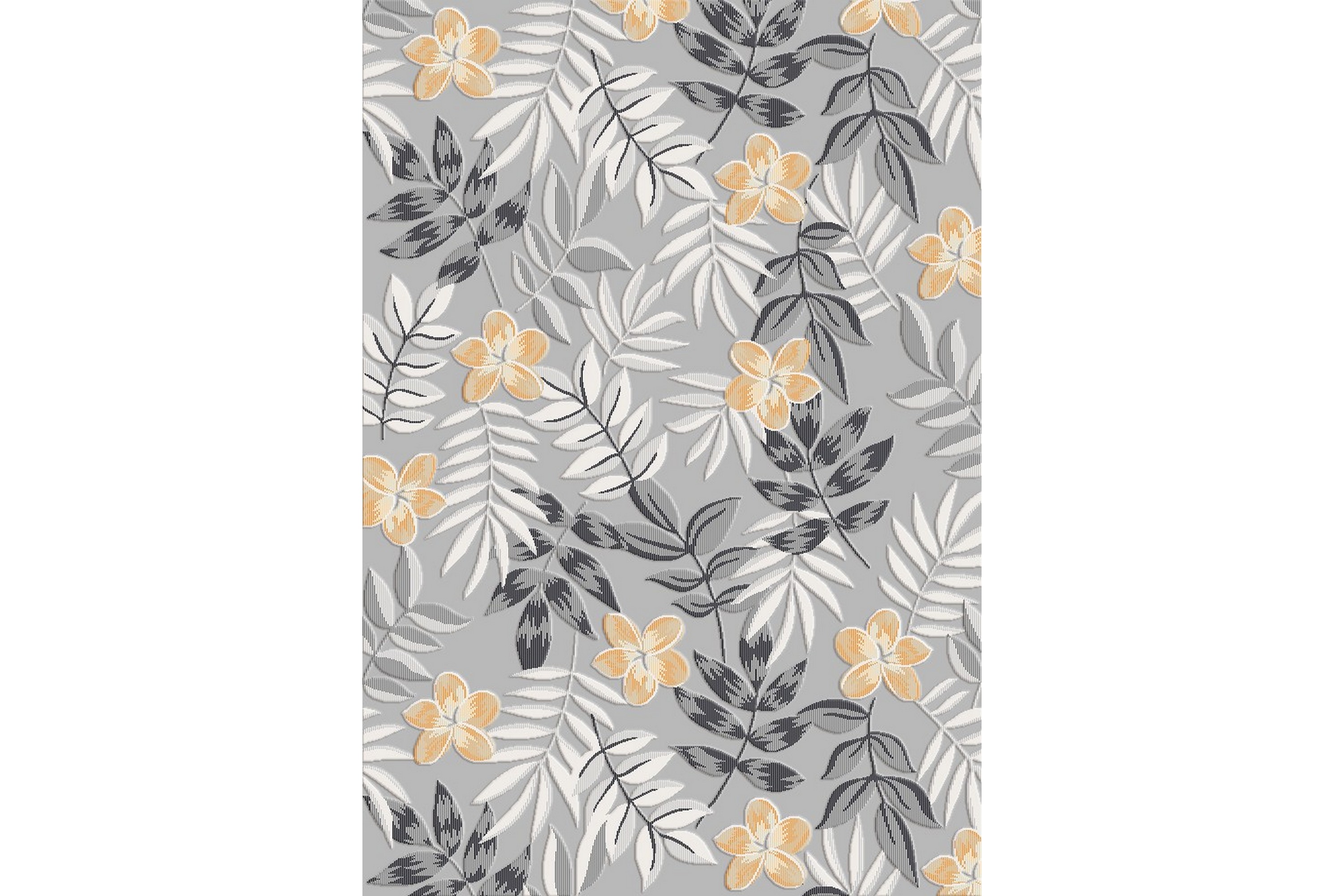 gångmatta tevrat 78x300 rektangulär - grå