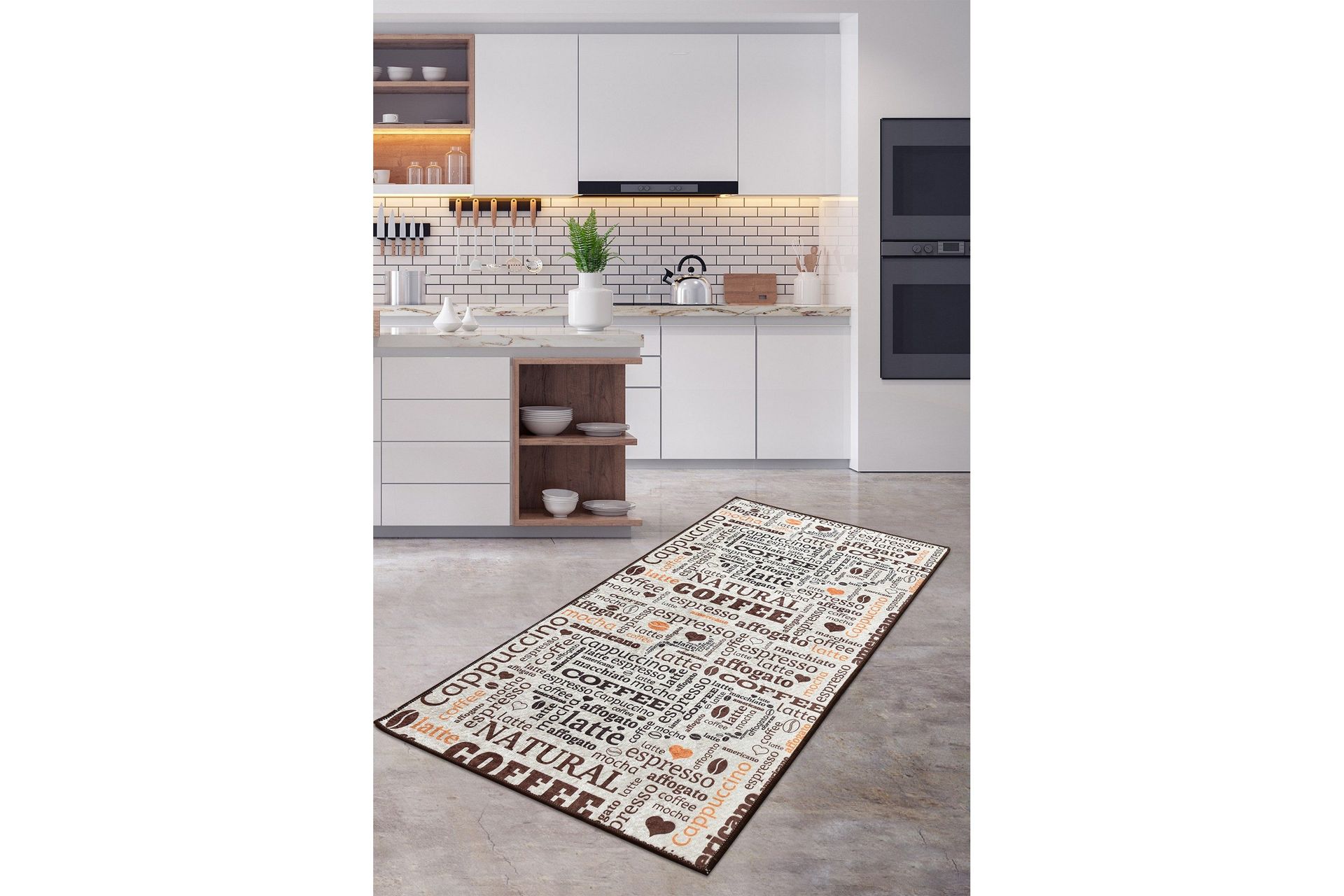 Tugrul Entrematta 100x300 cm - Flerf&auml;rgad/Sammet