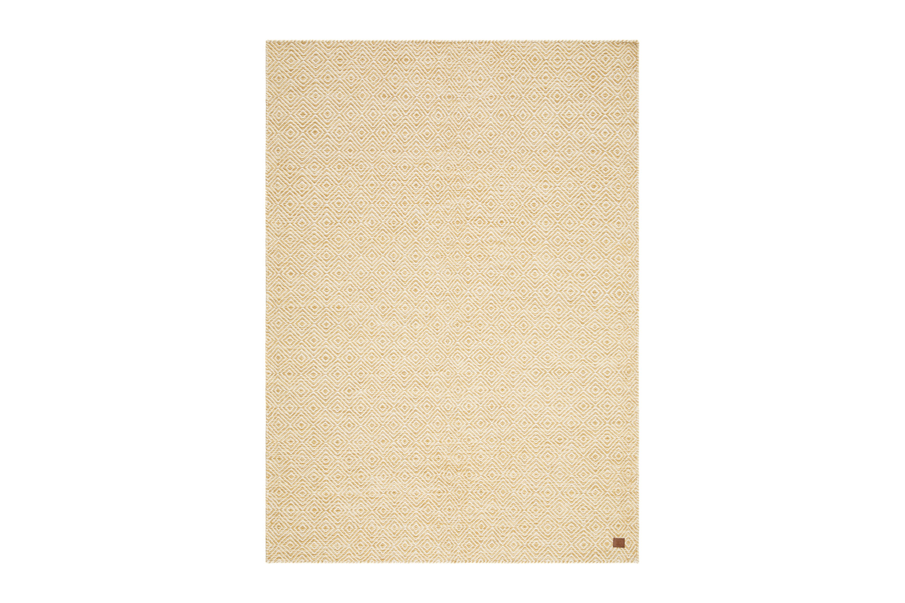 Gåsöga Ullmatta 300x400 cm Rektangulär Gul