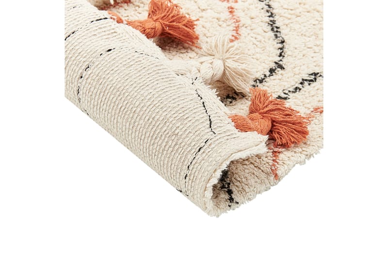 Hajipur Ryamatta 140x200 cm - Beige - Textil & mattor - Matta - Modern matta - Bomullsmatta