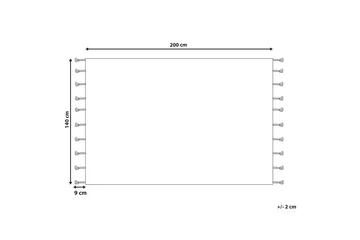 Hajipur Ryamatta 140x200 cm - Beige - Textil & mattor - Matta - Modern matta - Bomullsmatta