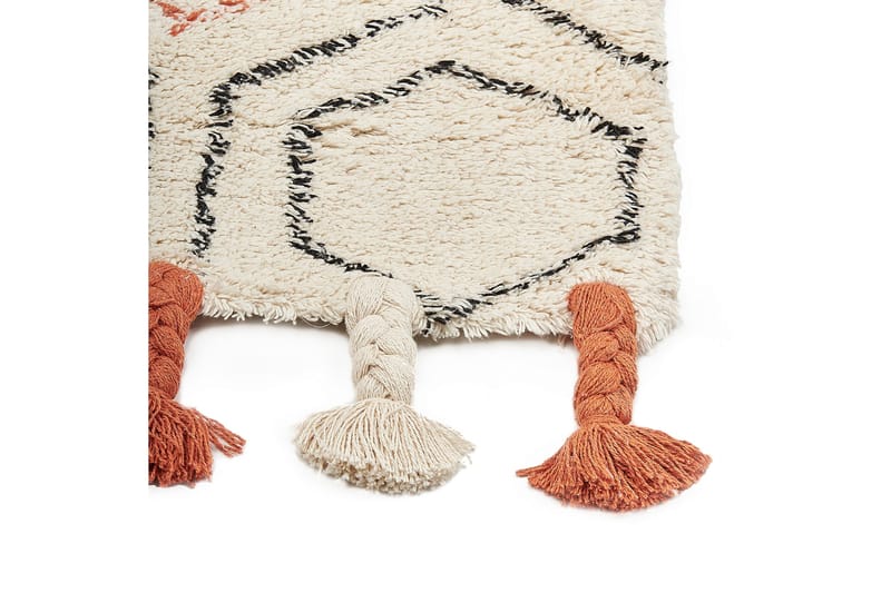 Hajipur Ryamatta 160x230 cm - Beige - Textil & mattor - Matta - Modern matta - Bomullsmatta