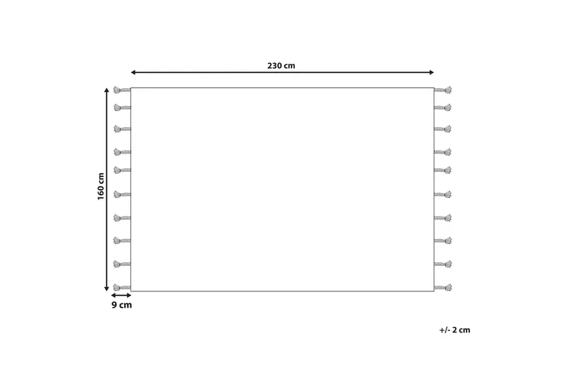 Hajipur Ryamatta 160x230 cm - Beige - Textil & mattor - Matta - Modern matta - Ryamatta