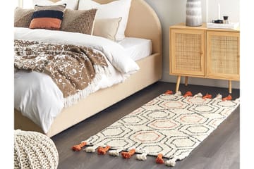 Hajipur Ryamatta 80x150 cm - Beige - Textil & mattor - Matta - Modern matta - Bomullsmatta
