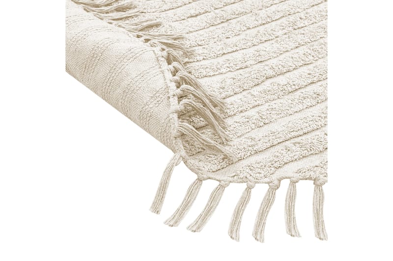 Halfeti Ryamatta 140 cm Rund - Beige - Textil & mattor - Matta - Modern matta - Bomullsmatta