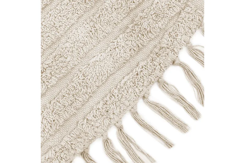 Halfeti Ryamatta 140 cm Rund - Beige - Textil & mattor - Matta - Modern matta - Ryamatta