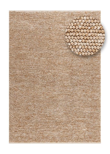 Handvävd Matta Bubble 160x230 cm - Karamell - Textil & mattor - Matta - Modern matta - Ullmatta