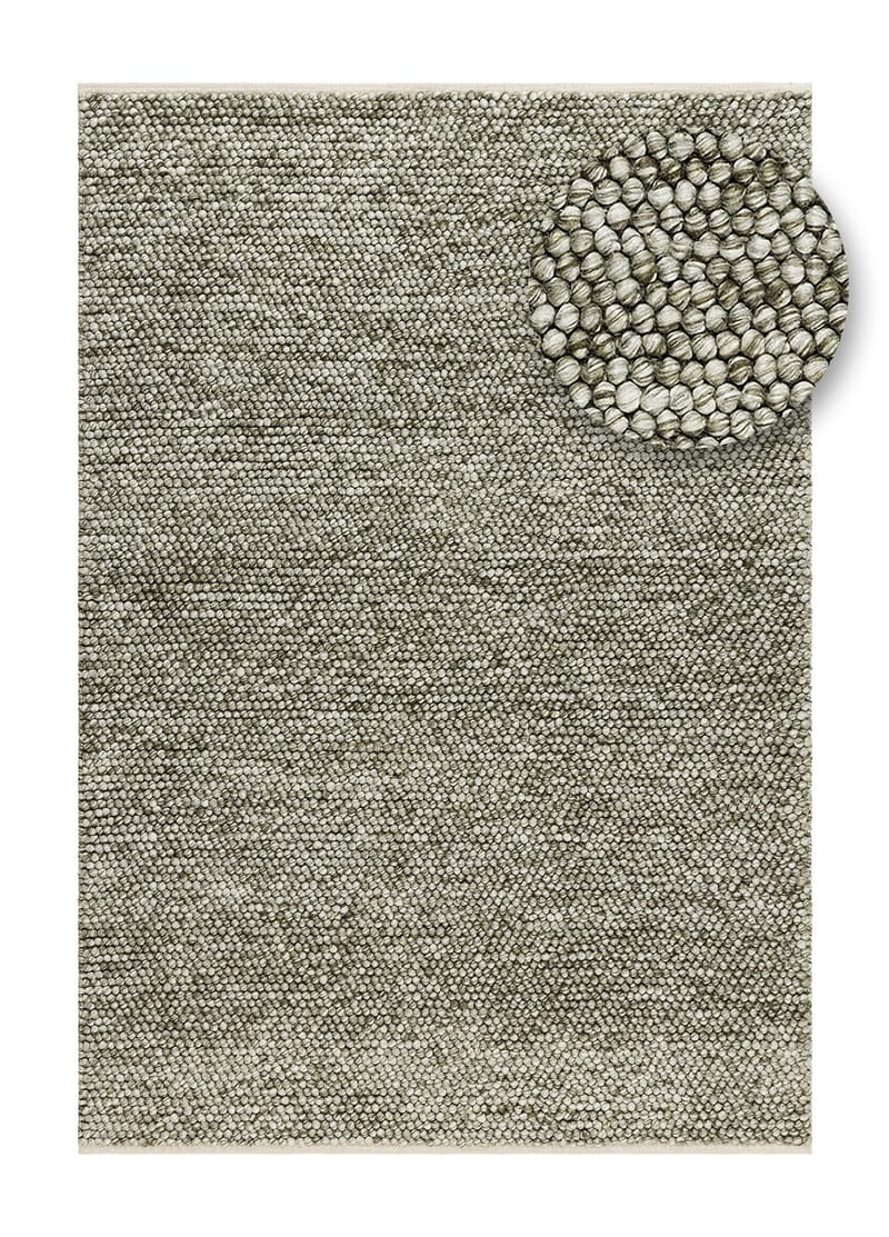 Handvävd Matta Bubble 300x400 cm - Olivgrön - Textil & mattor - Matta - Modern matta - Ullmatta