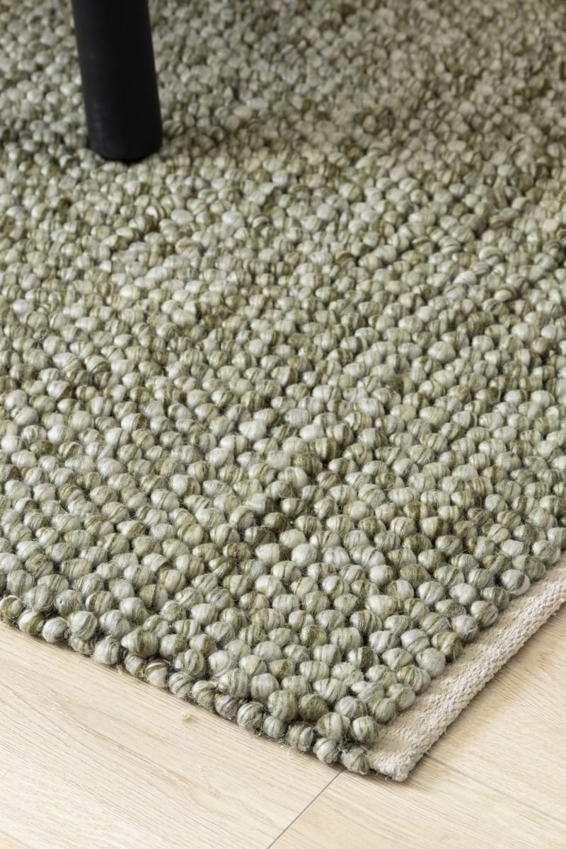 Handvävd Matta Bubble 300x400 cm - Olivgrön - Textil & mattor - Matta - Modern matta - Ullmatta