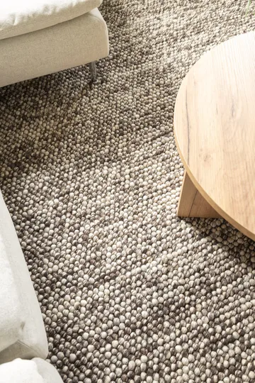 Handvävd Matta Bubble Kvadratisk 240x240 cm - Choklad melange - Textil & mattor - Matta - Modern matta - Ullmatta