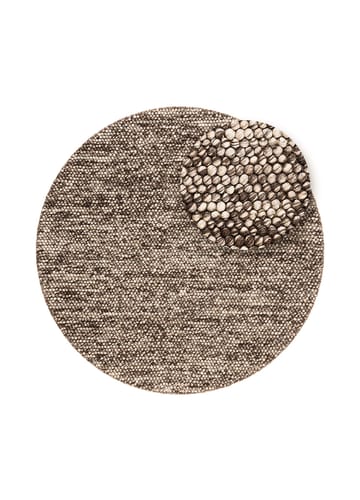 Handvävd Matta Bubble Rund 120 cm - Choklad Melange - Textil & mattor - Matta - Modern matta - Ullmatta