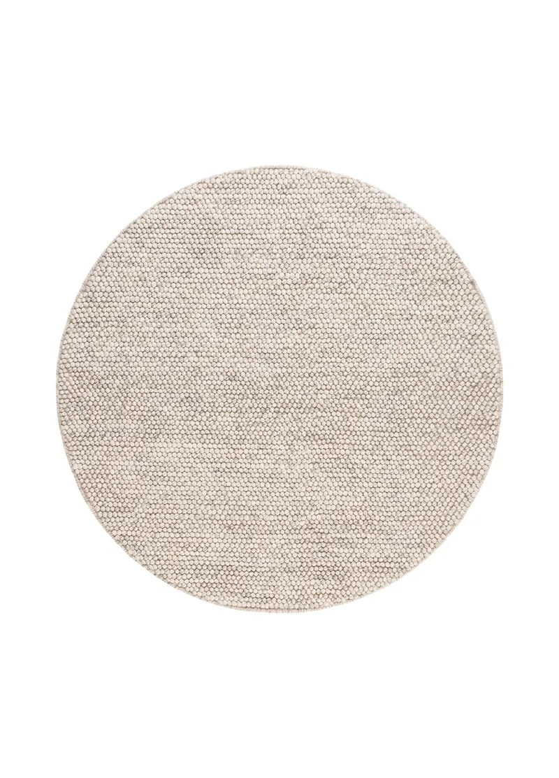 Handvävd Matta Bubble Rund 160 cm, IvoryMelange