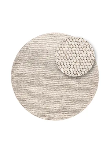 Handvävd Matta Bubble Rund 160 cm - IvoryMelange - Textil & mattor - Matta - Modern matta - Ullmatta