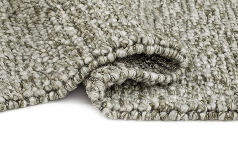 Handvävd Matta Bubble Rund 160 cm - Olivgrön - Textil & mattor - Matta - Modern matta - Ullmatta