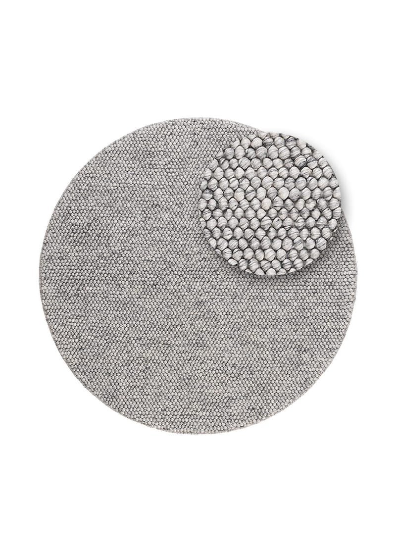 Handvävd Matta Bubble Rund 200 cm - Grå - Textil & mattor - Matta - Modern matta - Ullmatta