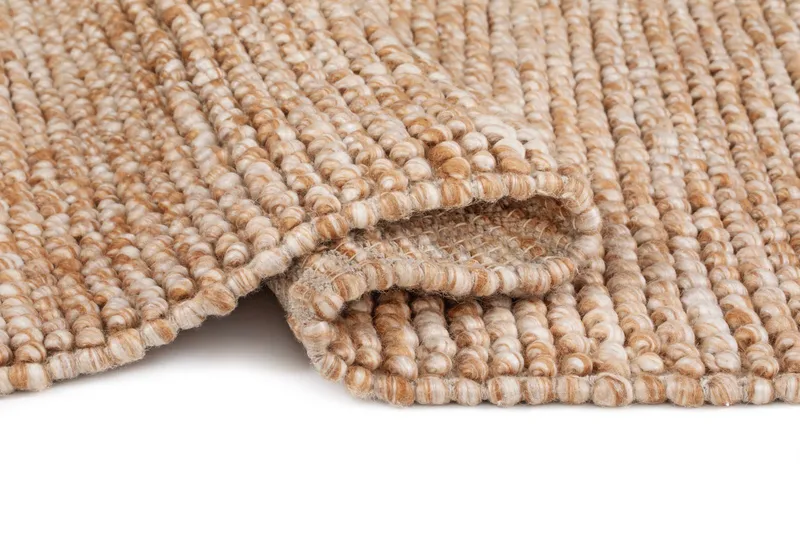 Handvävd Matta Bubble Rund 240 cm - Karamell - Textil & mattor - Matta - Modern matta - Ullmatta