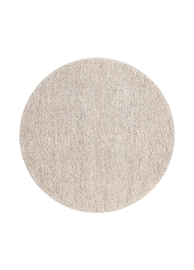 Handvävd Matta Bubble Rund 240 cm, Sand