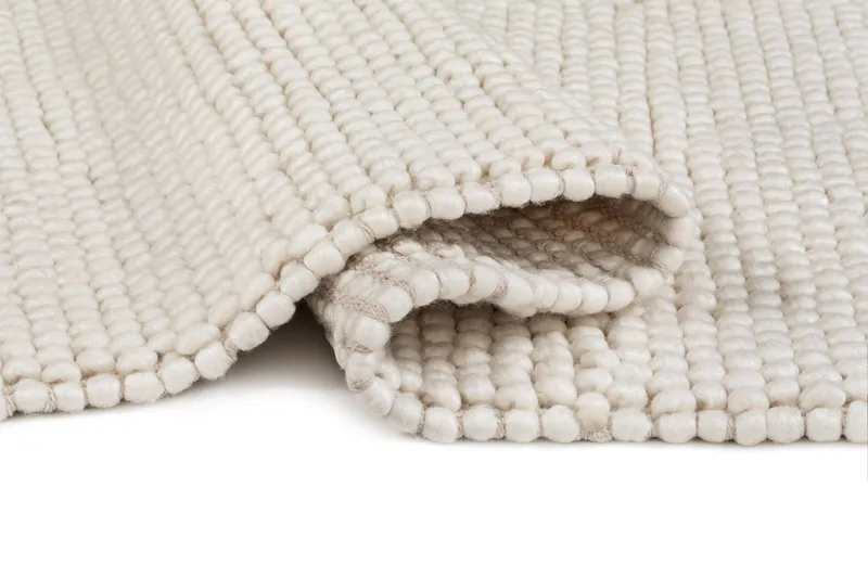 Handvävd Matta Bubble Rund 300 cm - Creme - Textil & mattor - Matta - Modern matta - Ullmatta