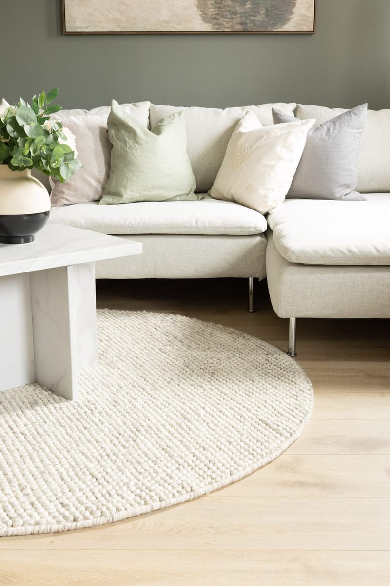 Handvävd Matta Bubble Rund 300 cm - IvoryMelange - Textil & mattor - Matta - Modern matta - Ullmatta