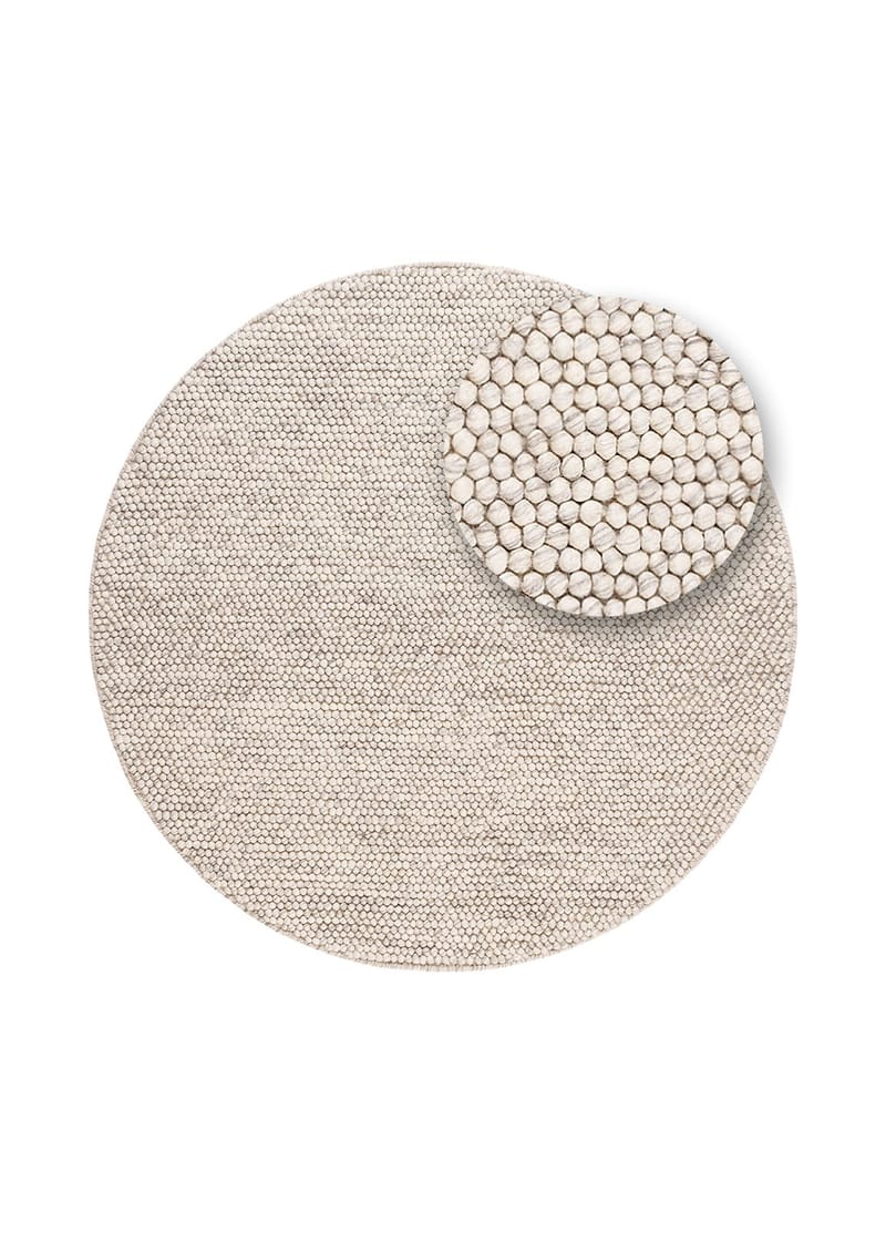 Handvävd Matta Bubble Rund 300 cm - IvoryMelange - Textil & mattor - Matta - Modern matta - Ullmatta