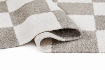 Handvävd Matta Nordic Check 160x230 cm - Grå - Textil & mattor - Matta - Modern matta - Ullmatta