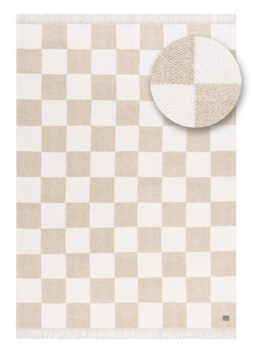 Handvävd Matta Nordic Check 200x300 cm - Linne - Textil & mattor - Matta - Modern matta - Ullmatta