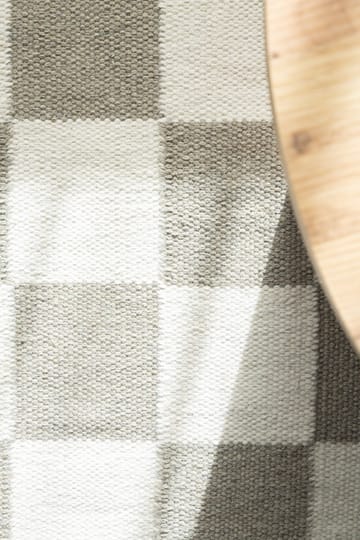 Handvävd Matta Nordic Check 75x200 cm - Grå - Textil & mattor - Matta - Modern matta - Ullmatta