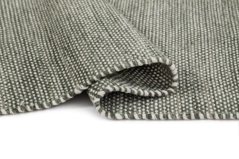 Handvävd Matta Sandhamn 140x200 cm - Grön - Textil & mattor - Matta - Modern matta - Ullmatta
