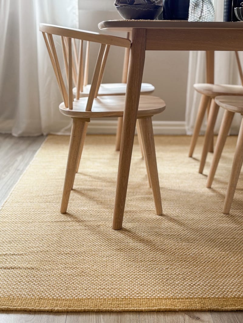 Handvävd Matta Sandhamn 140x200 cm - Ockragul - Textil & mattor - Matta - Modern matta - Ullmatta