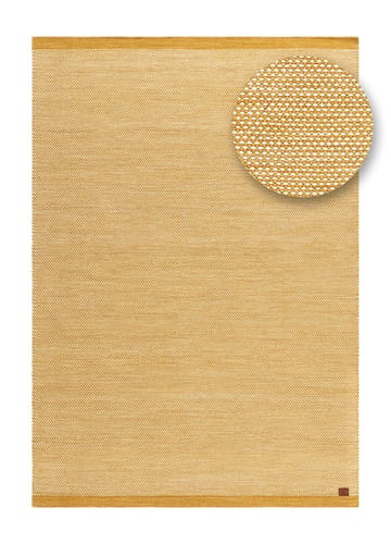 Handvävd Matta Sandhamn 140x200 cm - Ockragul - Textil & mattor - Matta - Modern matta - Ullmatta
