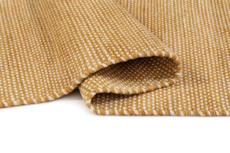 Handvävd Matta Sandhamn 140x200 cm - Ockragul - Textil & mattor - Matta - Modern matta - Ullmatta