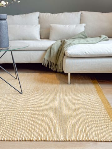 Handvävd Matta Sandhamn 140x200 cm - Ockragul - Textil & mattor - Matta - Modern matta - Ullmatta