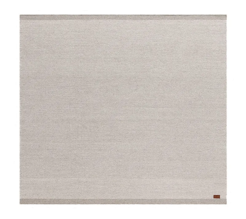 Handvävd Matta Sandhamn 200x200 cm, Silver