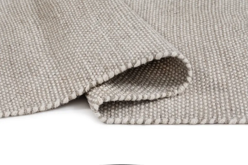 Handvävd Matta Sandhamn 200x200 cm - Silver - Textil & mattor - Matta - Modern matta - Ullmatta