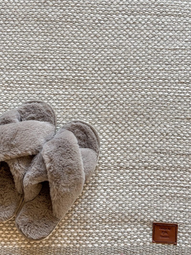 Handvävd Matta Sandhamn 75x230 cm - Silver - Textil & mattor - Matta - Modern matta - Ullmatta