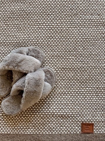 Handvävd Matta Sandhamn Kvadratisk 200x200 cm - Mörklinne - Textil & mattor - Matta - Modern matta - Ullmatta