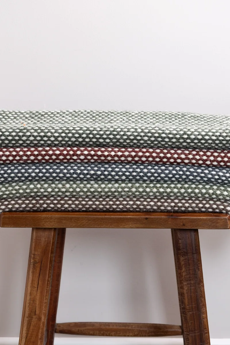 Handvävd Matta Sandhamn Kvadratisk 250x250 cm - Choklad - Textil & mattor - Matta - Modern matta - Ullmatta