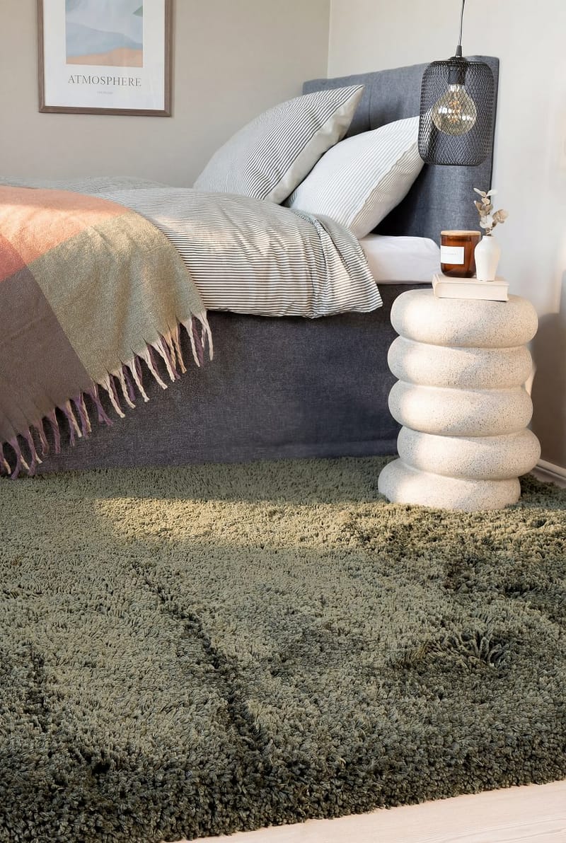 Handvävd Matta Sorrento 200x300 cm - Smaragdgrön - Textil & mattor - Matta - Modern matta - Ryamatta