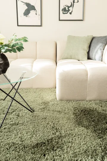 Handvävd Matta Sorrento 200x300 cm - Smaragdgrön - Textil & mattor - Matta - Modern matta - Ryamatta