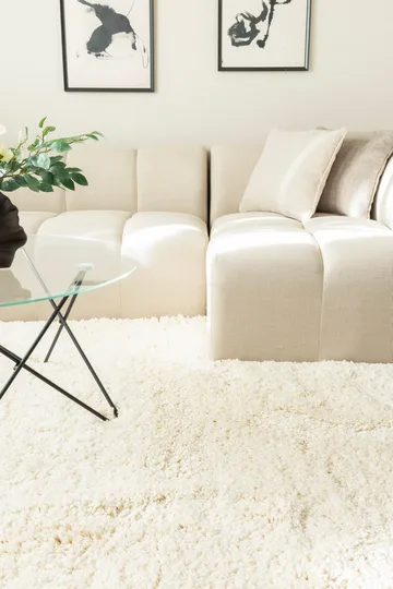 Handvävd Matta Sorrento 240x340 cm - Creme - Textil & mattor - Matta - Modern matta - Ryamatta